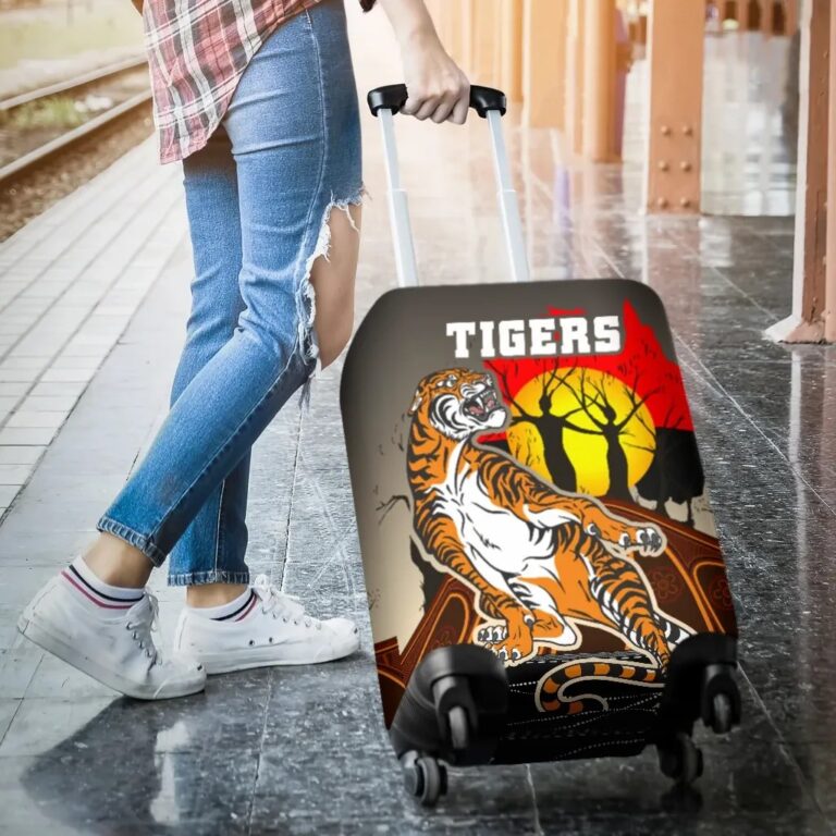 NRL Wests Tigers Luggage Covers Version Aboriginal Art TH12