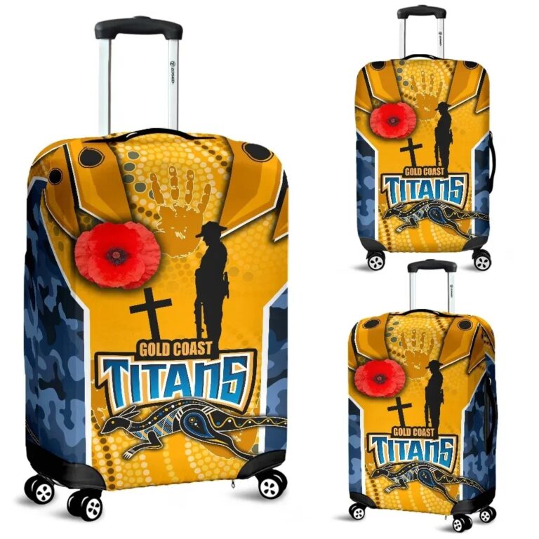 NRL Titans Luggage Covers Gold Coast Anzac Day Armor Version TH12