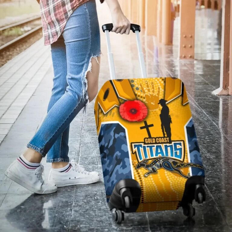 NRL Titans Luggage Covers Gold Coast Anzac Day Armor Version TH12