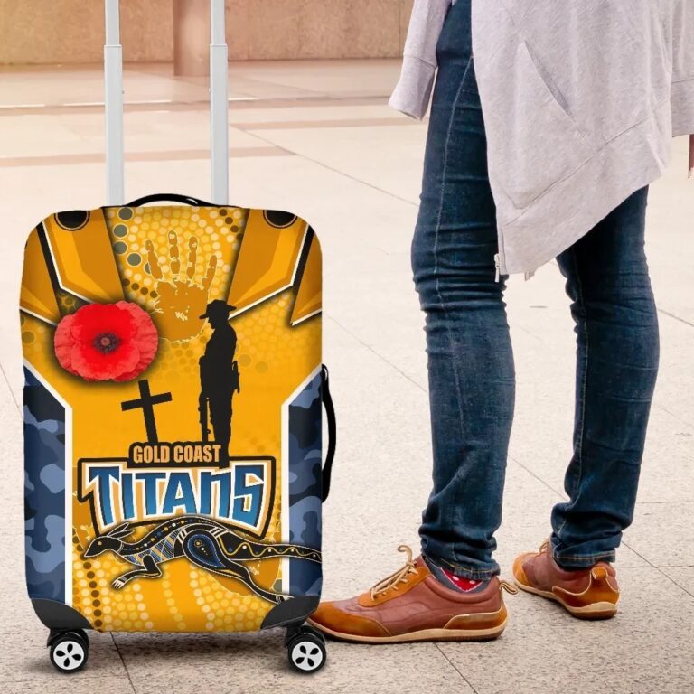 NRL Titans Luggage Covers Gold Coast Anzac Day Armor Version TH12
