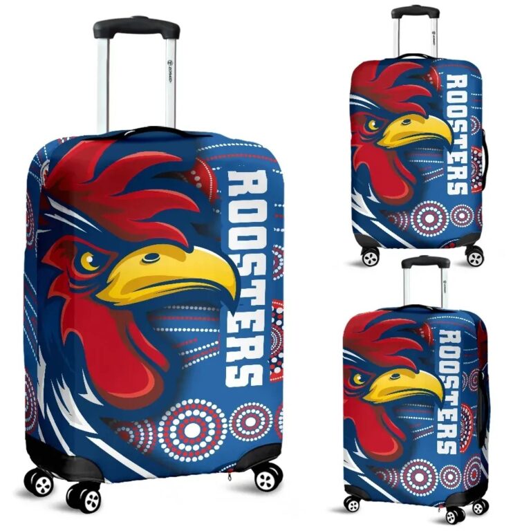 NRL Australia Roosters Luggage Covers Three Tiles Style TH12