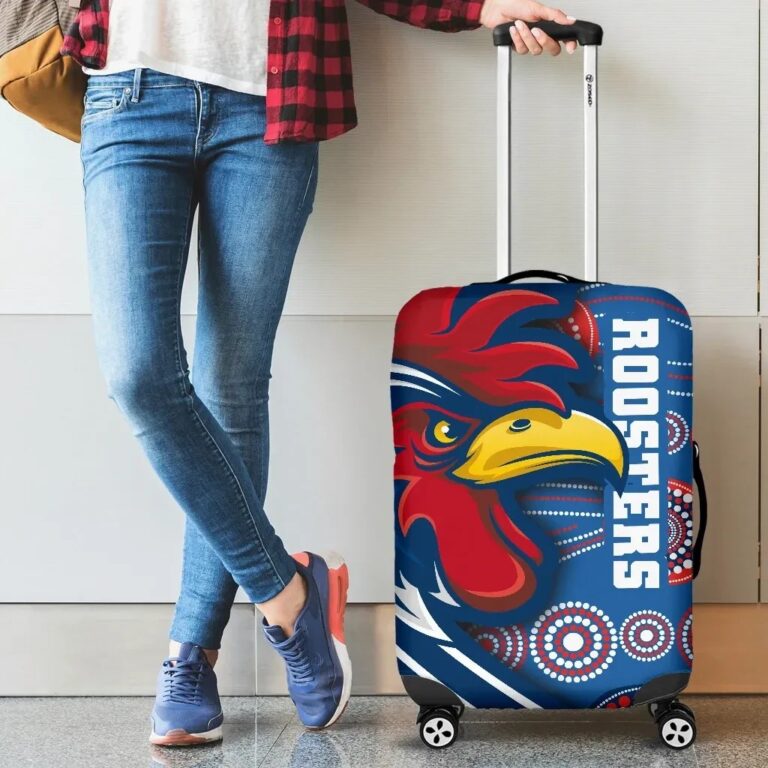 NRL Australia Roosters Luggage Covers Three Tiles Style TH12