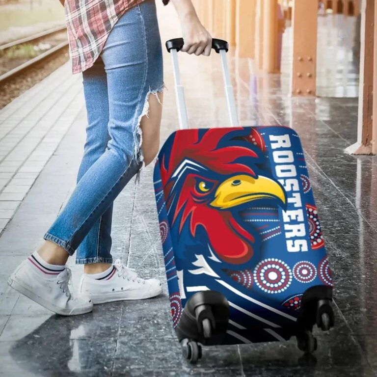 NRL Australia Roosters Luggage Covers Three Tiles Style TH12