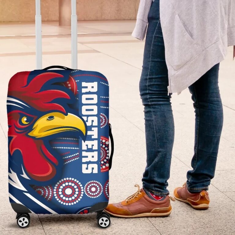 NRL Australia Roosters Luggage Covers Three Tiles Style TH12