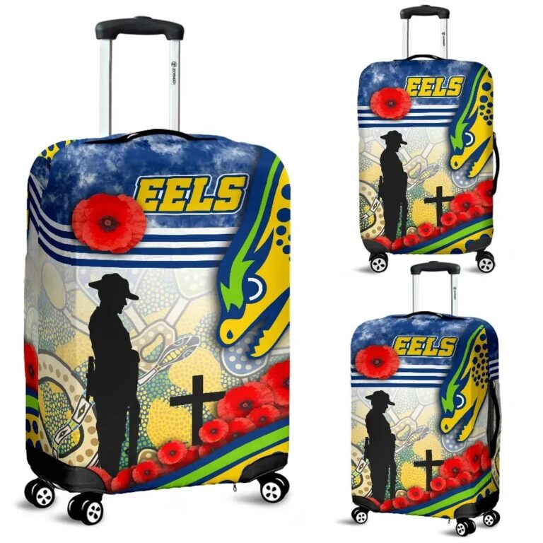 NRL Eels Rugby Luggage Covers Indigenous Anzac Day TH12