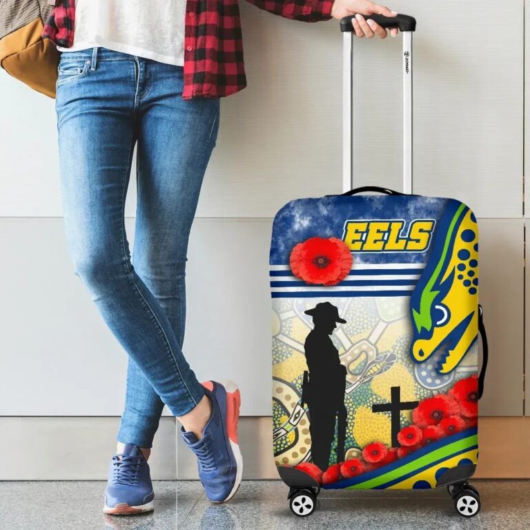 NRL Eels Rugby Luggage Covers Indigenous Anzac Day TH12