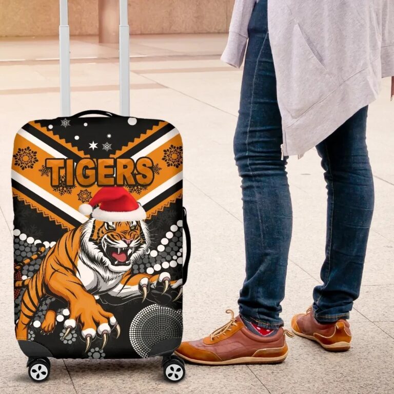 NRL Wests Christmas Luggage Covers Tigers Indigenous K8