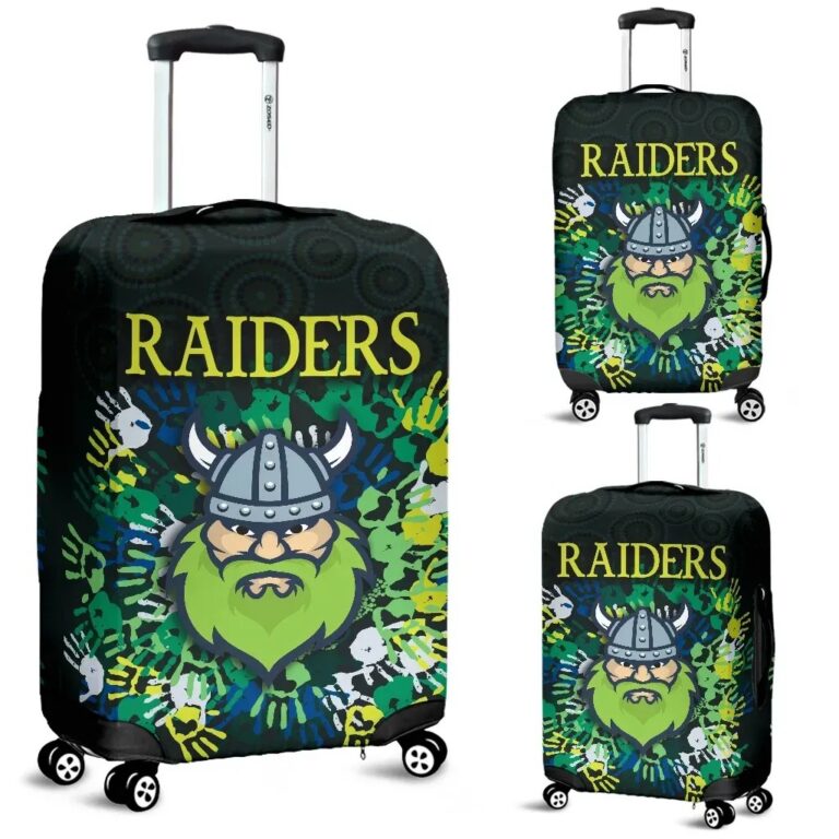 NRL Canberra Luggage Covers Raiders Viking Simple Indigenous K8