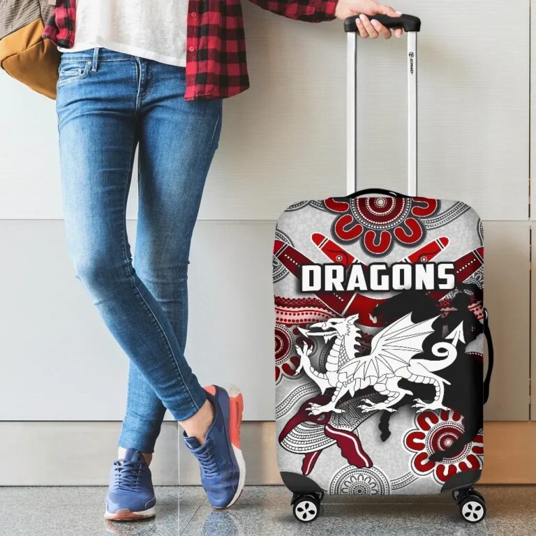NRL Dragons Luggage Covers St. George Indigenous White K4