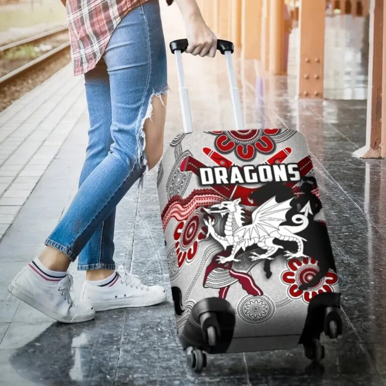 NRL Dragons Luggage Covers St. George Indigenous White K4