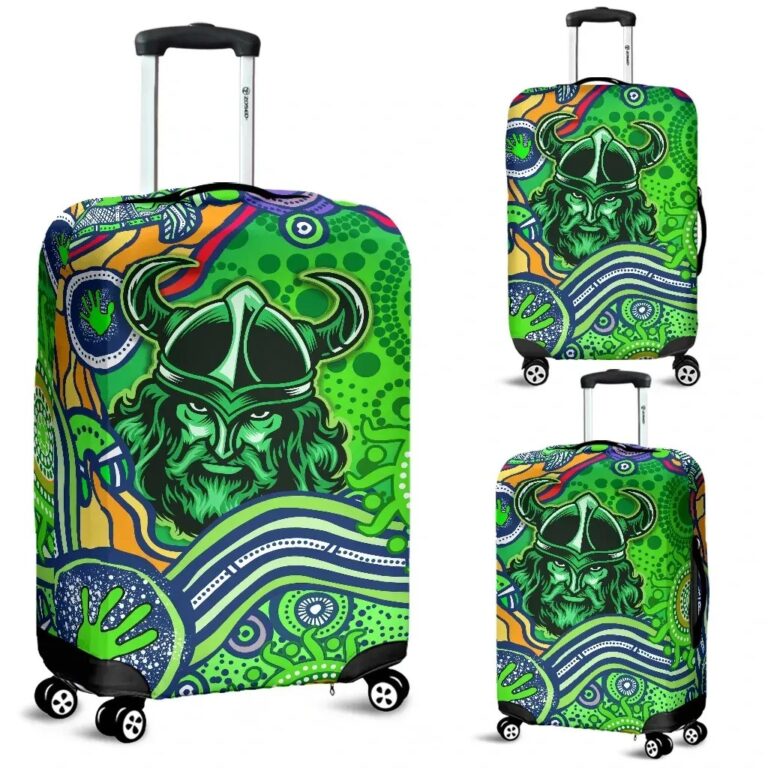 NRL Raiders Newest Luggage Covers Come On Green K13