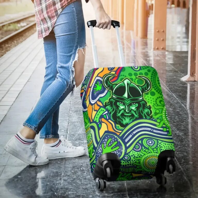 NRL Raiders Newest Luggage Covers Come On Green K13