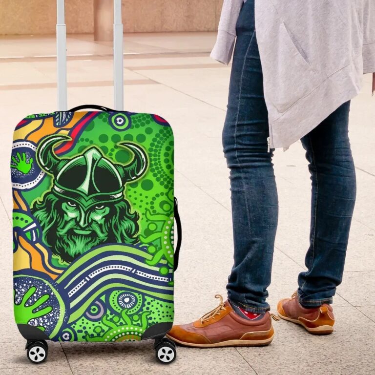 NRL Raiders Newest Luggage Covers Come On Green K13