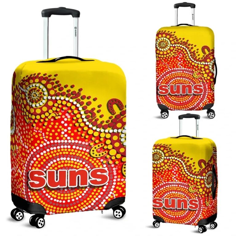 AFL Gold Coast Suns Luggage Covers Sun Aboriginal TH4