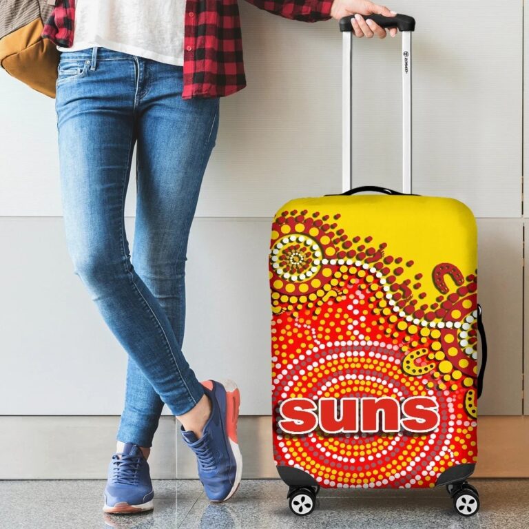 AFL Gold Coast Suns Luggage Covers Sun Aboriginal TH4