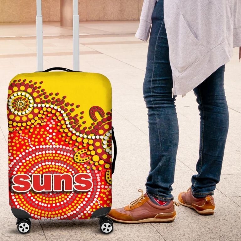 AFL Gold Coast Suns Luggage Covers Sun Aboriginal TH4