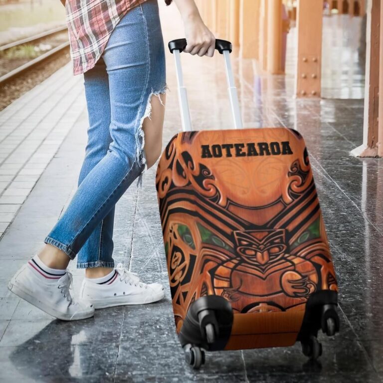 NRL New Zealand Warriors Rugby Luggage Cover, Aotearoa Suitcase Covers K4