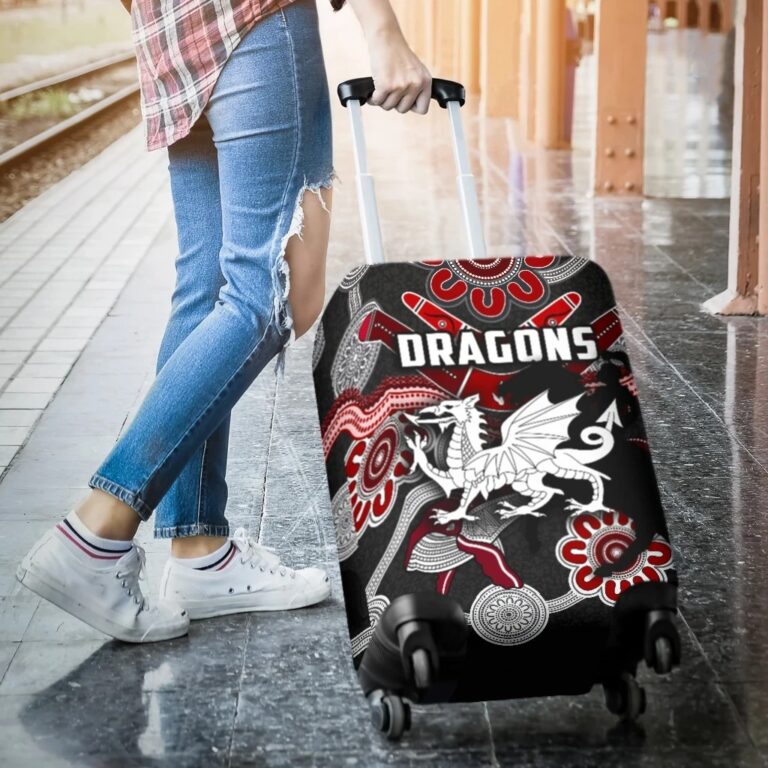 NRL Dragons Luggage Covers St. George Indigenous Black K4
