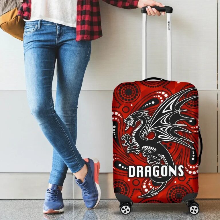 NRL St. George Dragons Luggage Covers Simple Indigenous K8