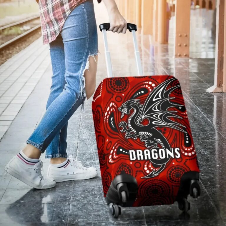 NRL St. George Dragons Luggage Covers Simple Indigenous K8