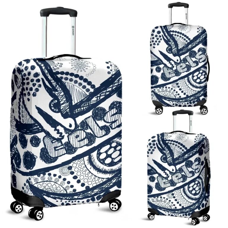 NRL Eels Rugby Luggage Covers Line Art Special Version TH12