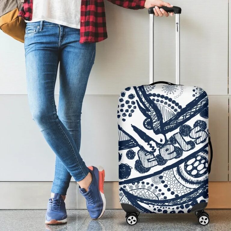 NRL Eels Rugby Luggage Covers Line Art Special Version TH12