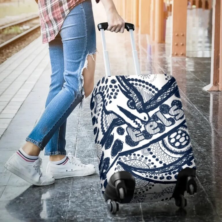 NRL Eels Rugby Luggage Covers Line Art Special Version TH12
