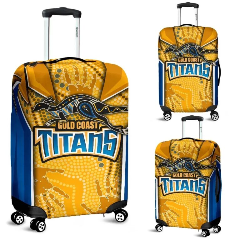 NRL Titans Luggage Covers Gold Coast Aboriginal Armor Version TH12