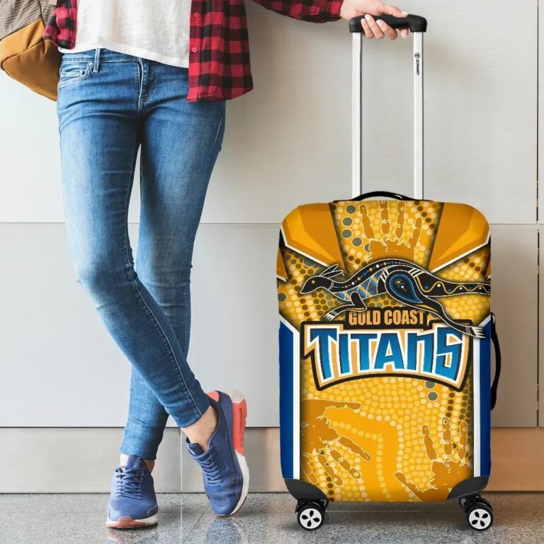 NRL Titans Luggage Covers Gold Coast Aboriginal Armor Version TH12