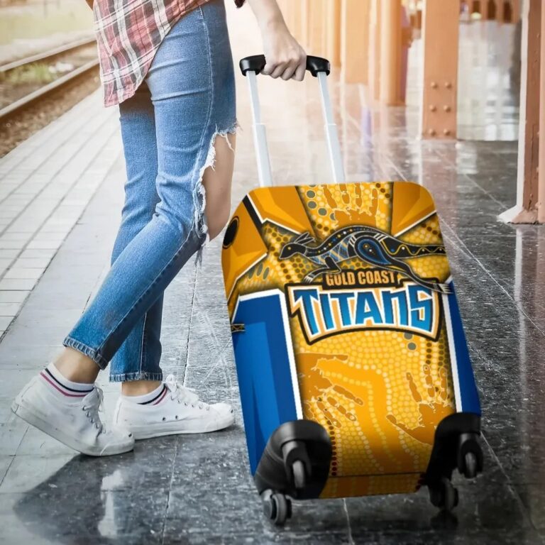 NRL Titans Luggage Covers Gold Coast Aboriginal Armor Version TH12