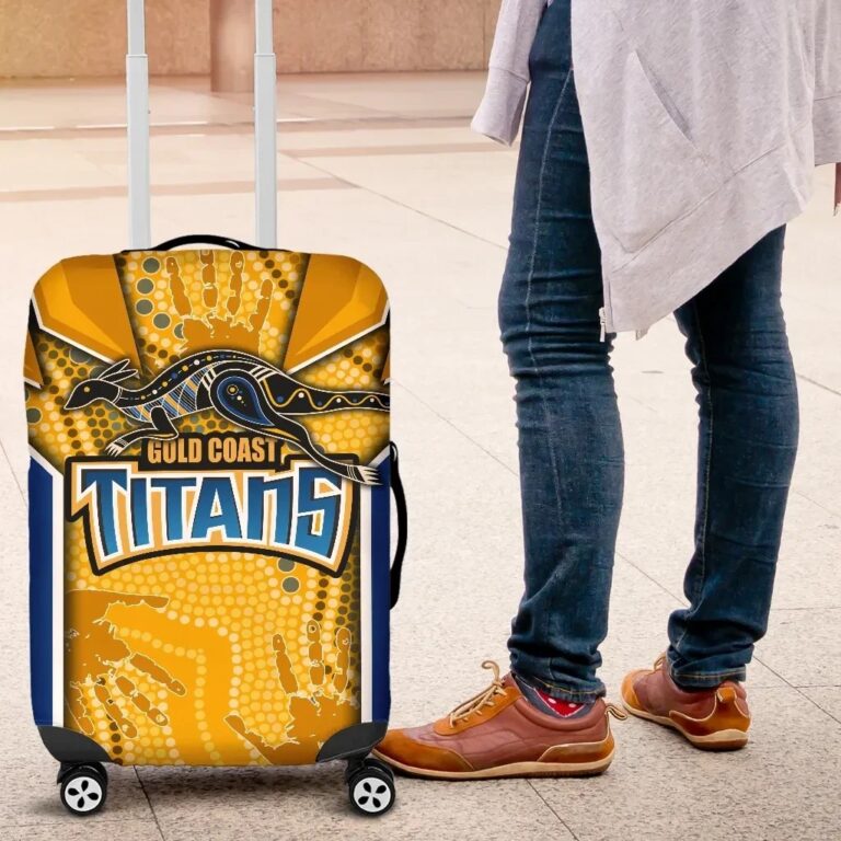 NRL Titans Luggage Covers Gold Coast Aboriginal Armor Version TH12