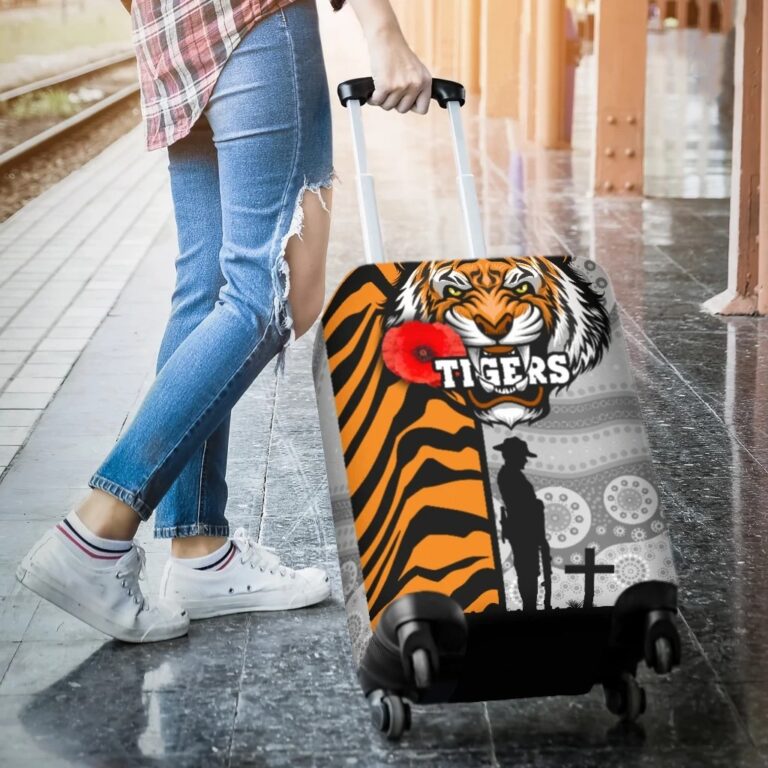 NRL Tigers Luggage Covers Wests Anzac Day Tiger Skin Style TH12