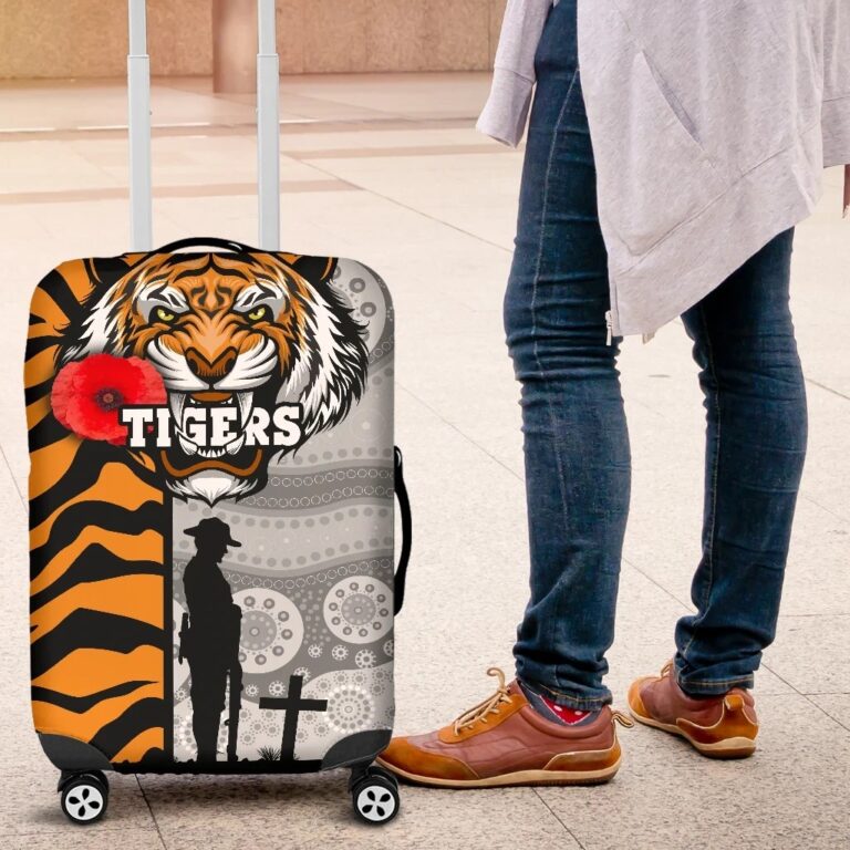 NRL Tigers Luggage Covers Wests Anzac Day Tiger Skin Style TH12
