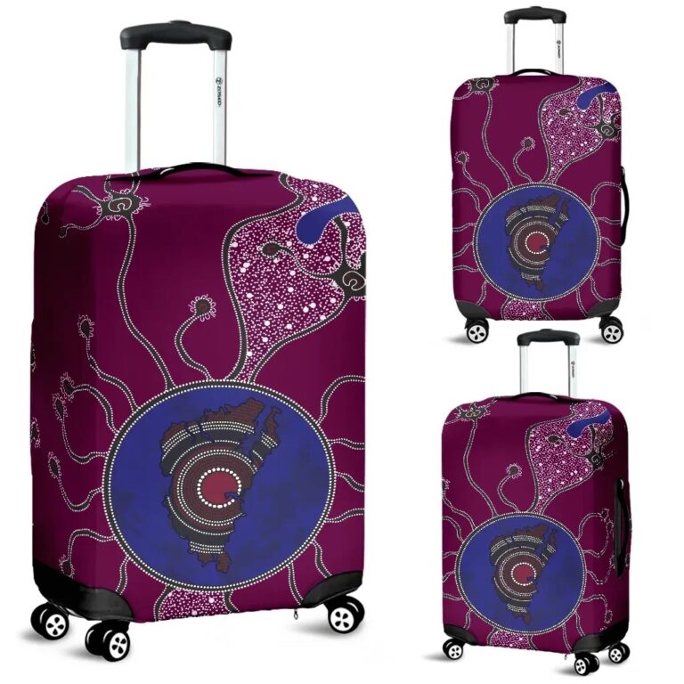 NRL Sea Eagles Luggage Covers Aboriginal Map TH4
