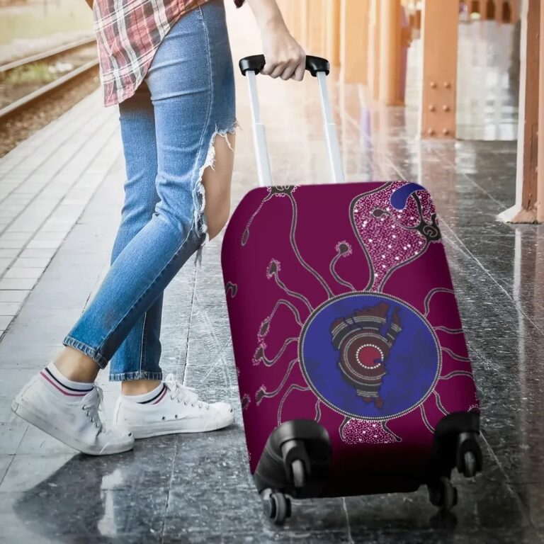 NRL Sea Eagles Luggage Covers Aboriginal Map TH4