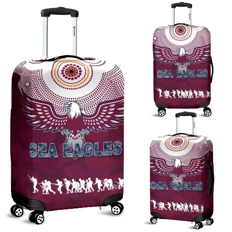 NRL Manly Warringah Luggage Covers Sea Eagles Anzac Day Indigenous K8