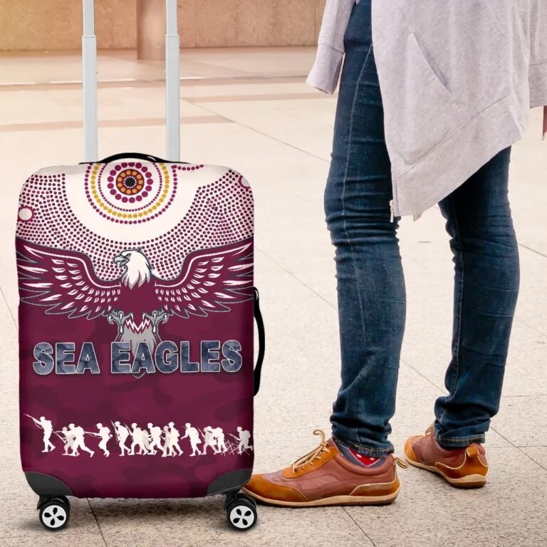 NRL Manly Warringah Luggage Covers Sea Eagles Anzac Day Indigenous K8