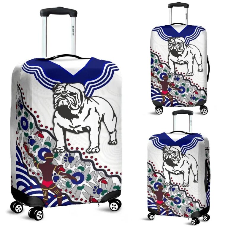 NRL Bulldogs Luggage Covers Indigenous TH5