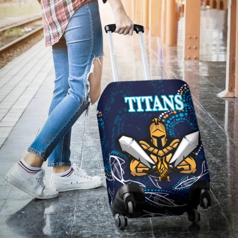 NRL Gold Coast Luggage Covers Titans Gladiator Indigenous K8