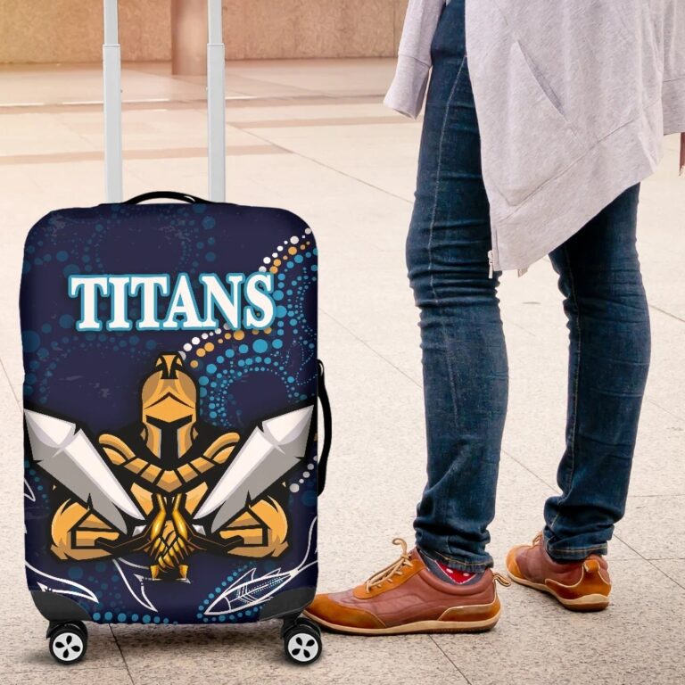 NRL Gold Coast Luggage Covers Titans Gladiator Indigenous K8