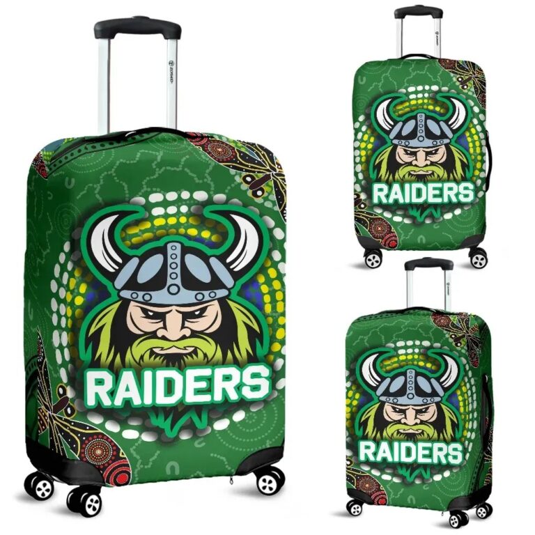 NRL Raiders Luggage Covers Aboriginal TH4