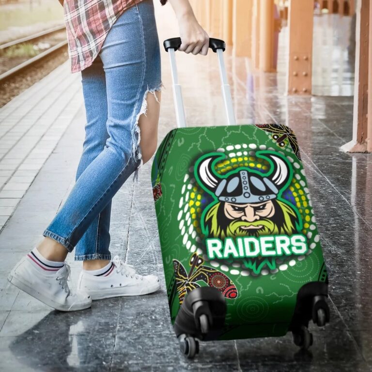 NRL Raiders Luggage Covers Aboriginal TH4