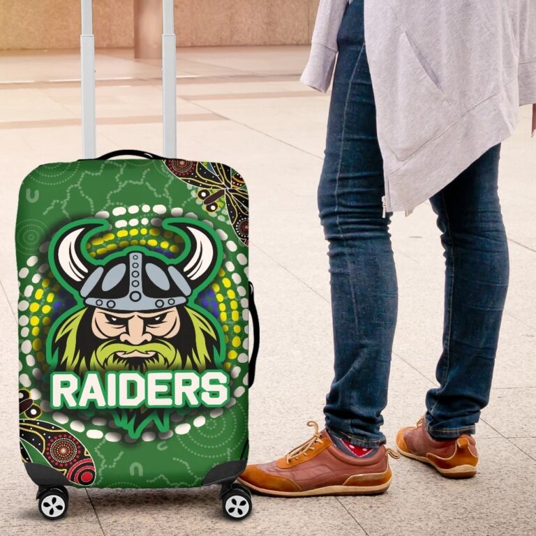 NRL Raiders Luggage Covers Aboriginal TH4