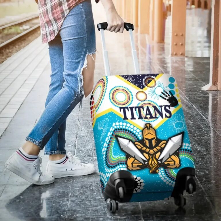 NRL Gold Coast Luggage Covers Titans Gladiator Unique Indigenous K8