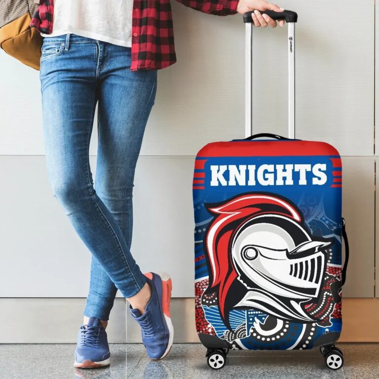 NRL Knights Luggage Covers Newcastle Aboriginal Horizontal Style TH12