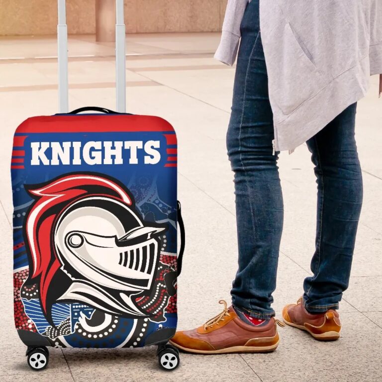 NRL Knights Luggage Covers Newcastle Aboriginal Horizontal Style TH12