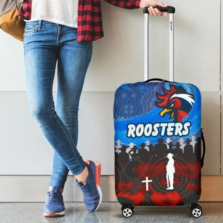 NRL Sydney Roosters Aboriginal Luggage Covers Prairie Style K36
