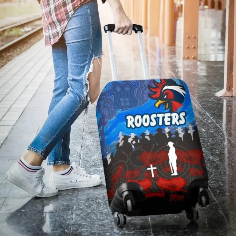 NRL Sydney Roosters Aboriginal Luggage Covers Prairie Style K36