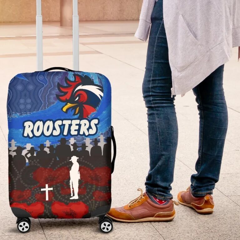NRL Sydney Roosters Aboriginal Luggage Covers Prairie Style K36