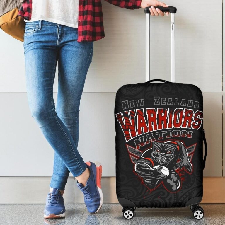 NRL New Zealand Warriors Rupby Luggage Covers, New Zealand Suitcase Covers K4